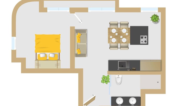 Garachico Apartamento | El exclusivo Apartamento Amarillo en el corazón de Garachico a 30 metros del mar