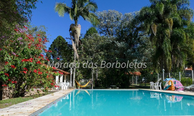 Ibiuna Casa | Exclusive Top Swimming Pool of the Residence Conforto Lazer 24h Security.