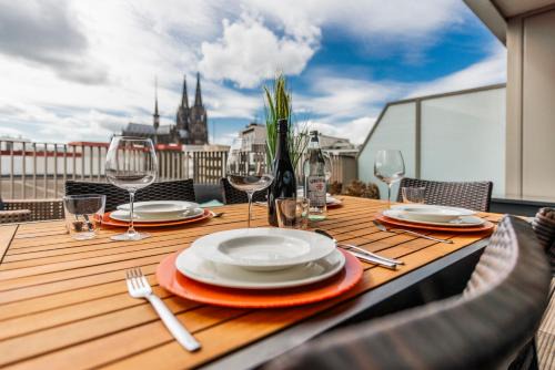 Altstadt-Nord Apartamento | Exklusives Luxus Loft am Dom - Dachterrasse mit Traum-Aussicht