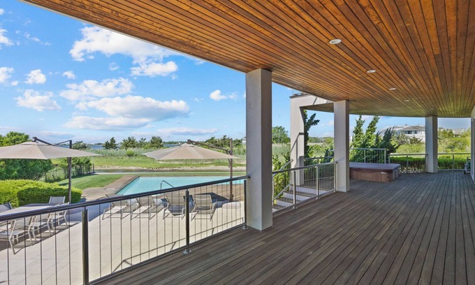 Westhampton Casa | Expansive and Modern Westhampton Home with Open Layout, Private Pool, Water...