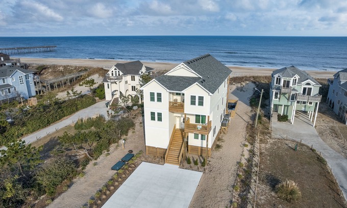 South Nags Head Casa | 5 dormitorios frente al mar en el tranquilo South Nags Head