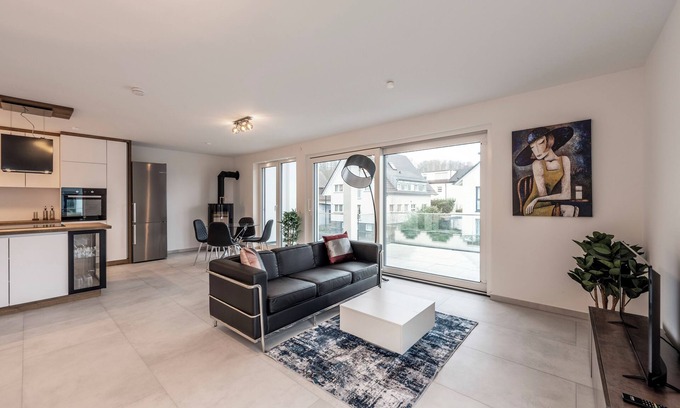 Boeblingen Apartamento | EXQUIS 2-Room Luxus Apartment USM I Fireplace I TerraceI Parking I US Army