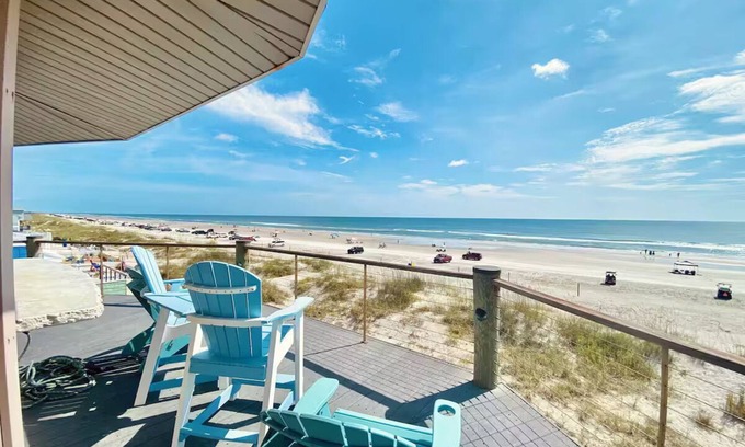 New Smyrna Beach Casa | Exquisite Oceanfront 3-Story Home with Elevator