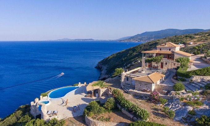 Korithi Villa | Extravagante Zante Villa | Villa Deep Blue | Grandes vistas al mar | 4 dormitorios | Agios Nikolaos