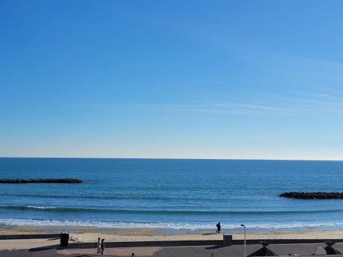 Palavas-les-Flots Apartamento | F2 Cabine à Palavas, Plage Directe, Terrasse Vue Mer, Parking Privé - FR-1-559-36
