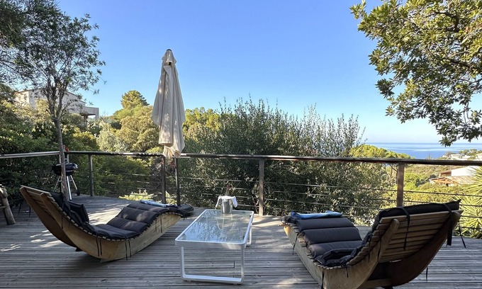 Pietrosella Casa | T2 nuevo todo el equipo en vista al mar Rupione, 5 minutos a pie