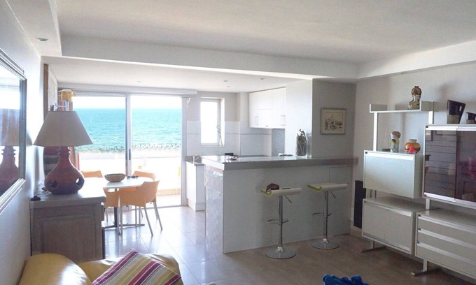 La Cote Radieuse Apartamento | F3 coloca en la playa, estacionamiento, super panorámica de 180 ° de vista, la posición superior