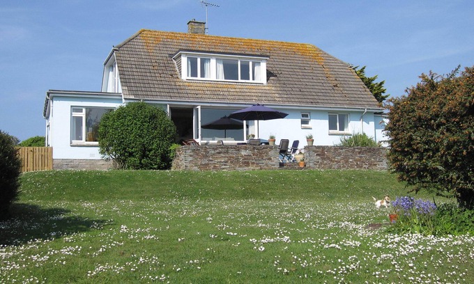 Constantine Bay Casa | Fabulosa casa familiar con vistas al mar cerca del campo de golf