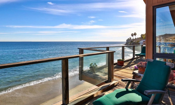 Central Malibu Casa | Fabulosa casa de playa en Malibú en una playa de arena seca