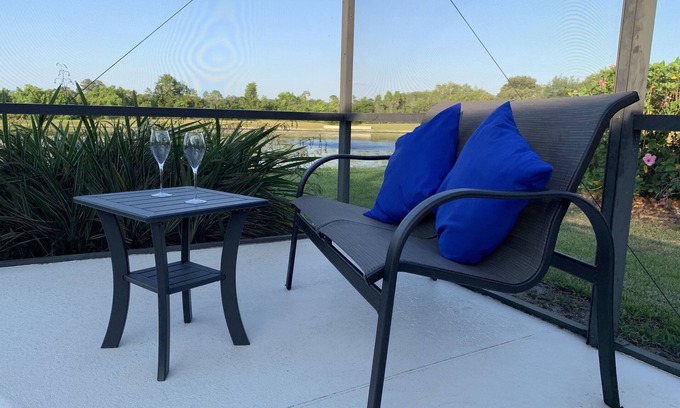 Orange Tree Villa | Fabulosa vista al lago Villa de 5 camas con orientación sur piscina / spa a 10 minutos de Disney y Wifi