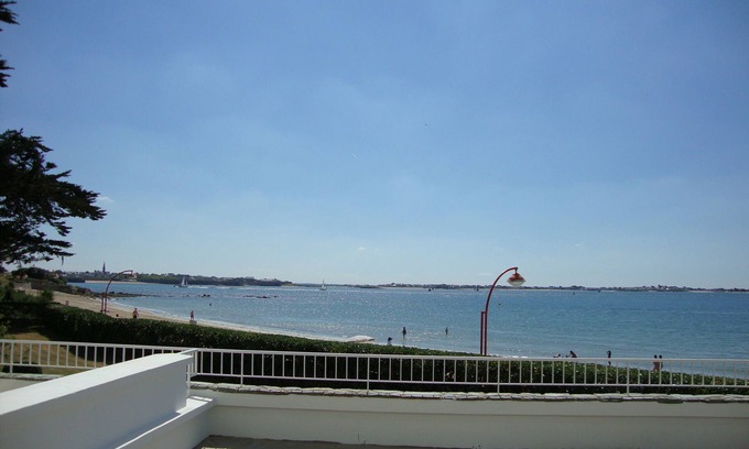 Larmor-Plage Apartamento | Frente al mar / playa - Vista panorámica - Estudio 45 metros cuadrados con amplia terraza