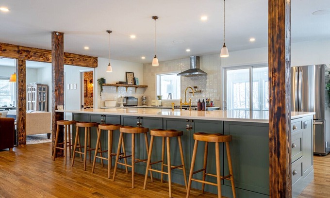 Roscoe Apartamento | Fall & Winter Comfort in Roscoe Mountain Home