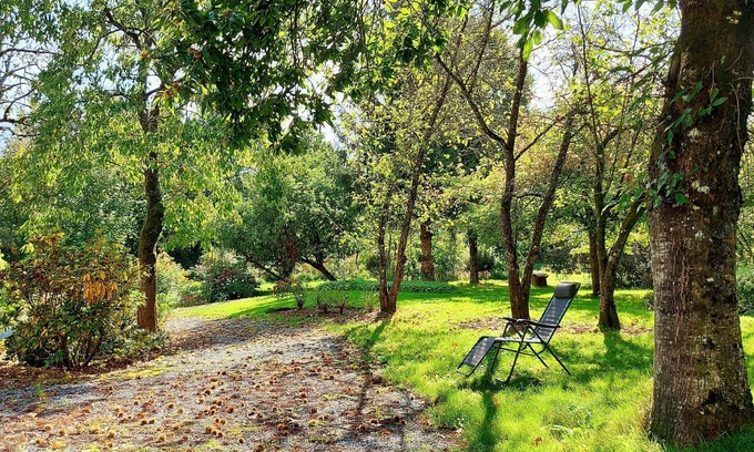 Saint-Thomas-de-Courceriers Cabaña | Gîte de pesca para 8 personas con piscina y naturaleza