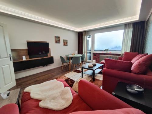 Sankt Urban Apartamento | Familienapartment mit Pool, Spa und Panoramablick