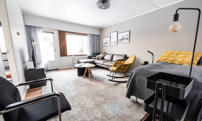 Ranua Apartamento | Family- and pet-friendly, cozy 2-bedroom apartment with sauna in Ranua downtown