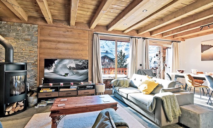 Les Menuires Chalet De Esquí | Chalet familiar en Les Menuires, sauna, aparcamiento, cerca de pistas de esquí