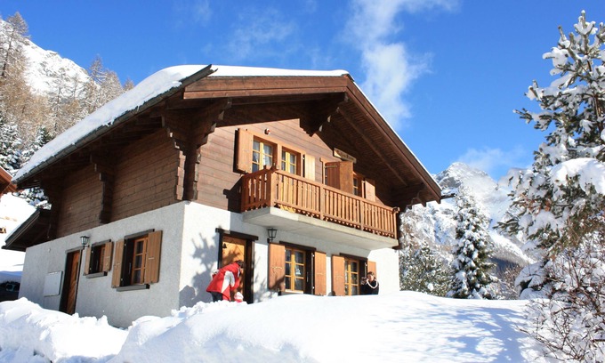 Zinal Chalet De Esquí | Chalet familiar con una vista fantástica.