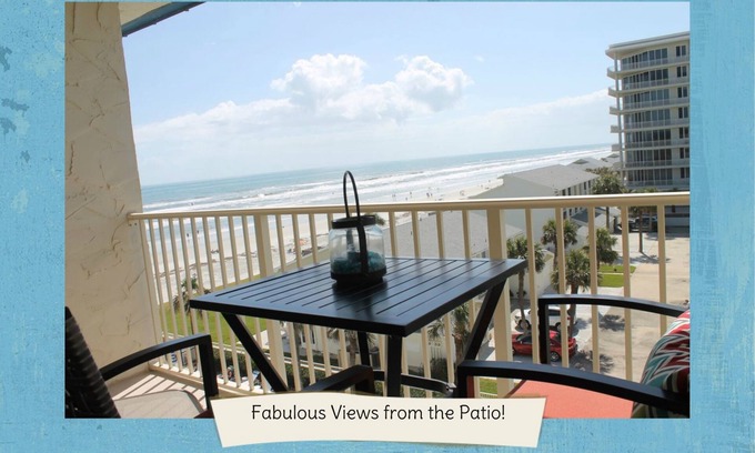 New Smyrna Beach Condominio | VISTA AL MAR Y PASOS A LA PLAYA! Totalmente remodelado y familiar!