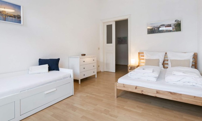 Leipziger Vorstadt Apartamento | Apartamento amplio y luminoso ideal para familias en el distrito de moda