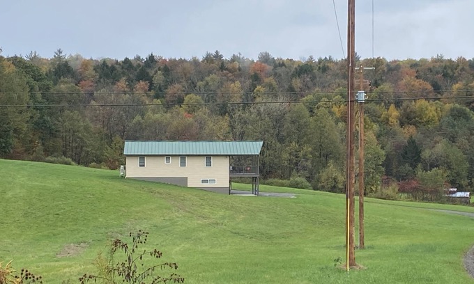 Whitney Point Cabaña | Family friendly cottage, covered deck, close to lake to fish, swim, and boat