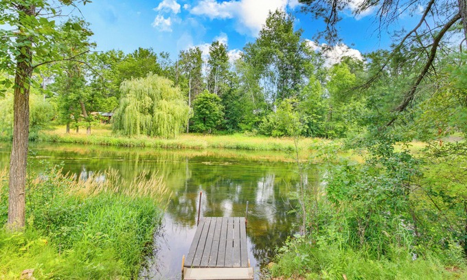 Pine River Casa | Waterfront Home w/ Dock & Fire Pit in Pine River
