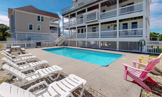 Wind Over Waves Casa | Family-Friendly Home with Free WiFi, Private Pool/Hot Tub, & Sound Access