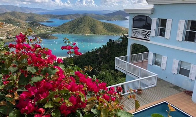 Estate Carolina Villa | Waterlemon Villa ~ ¡Se trata de la vista! Vista de 50 millas del canal Drakes