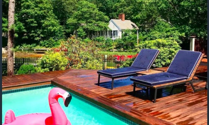 Mashpee Casa | Family Getaway: Heated Pool, Hot Tub And Deep Water Dock
