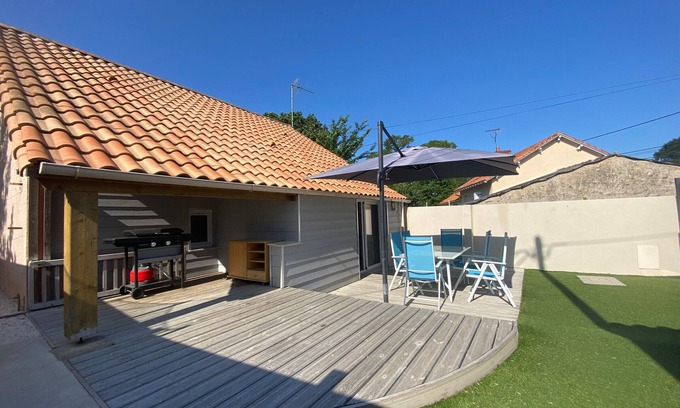 Saint-Brevin-l'Ocean Casa | Casa familiar con terraza y barbacoa, cerca de playa y centro, 6 plazas, St-Brevin-les-Pins