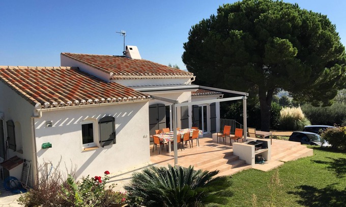 La Cadiere-d'Azur Casa | Casa familiar, piscina vallada climatizada a 5 km del mar, terreno cerrado