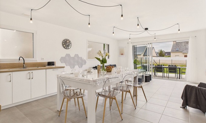 Frehel Chalet De Esquí | Casa familiar para 10 personas en Fréhel con jardín