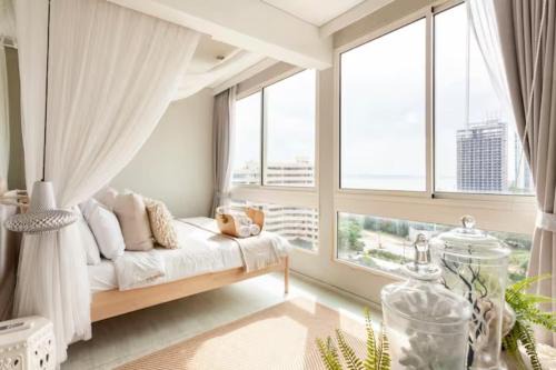 Na Chom Thian Apartamento | Family Sea view 2Bedroom พร้อมครัว ติดทะเล at Veranda Pattaya