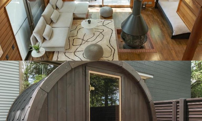 Tsumagoi Villa | Fandina細原,北欧サウナと露天風呂を満喫,ルクルーゼの鍋と食器で統一されたカジュアルヴィラ