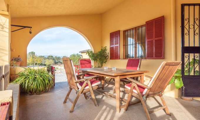 Algaida Villa | Fantástica finca con Wi-Fi, aire acondicionado, jardín y terraza