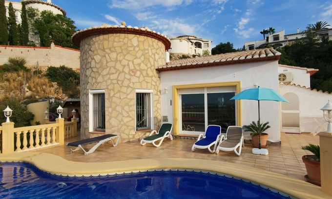 Monte Pego Villa | Fantástica casa de vacaciones con piscina privada y vista panorámica, WIFI, aire acondicionado.