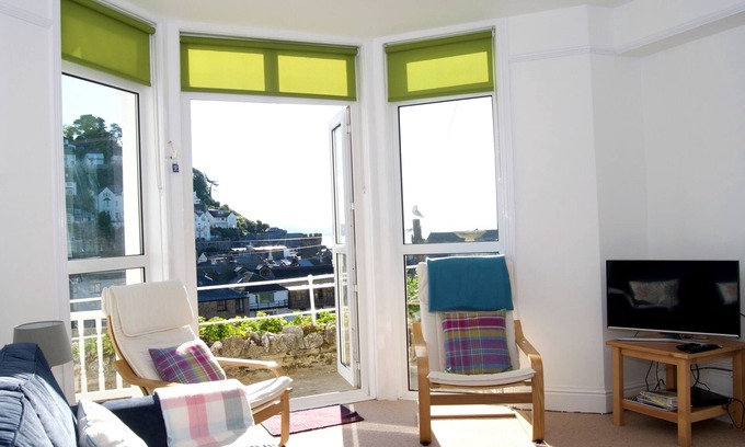 West Looe Apartamento | Fantástico apartamento espacioso con impresionantes vistas ininterrumpidas