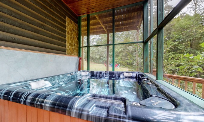 Epworth Cabina | Fantástica cabaña frente al mar con bañera de hidromasaje privada, porche con mosquitero y wifi gratis