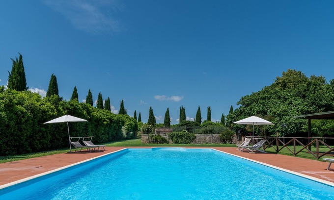 Laterina Otro | Casa rural 'Colombaia' con piscina compartida, terraza y Wi-Fi