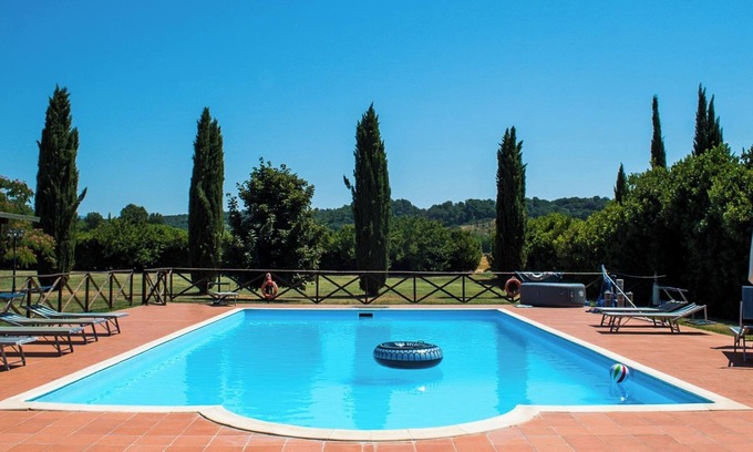 Laterina Otro | Granja 'Mulino ' con piscina compartida, terraza y Wi-Fi
