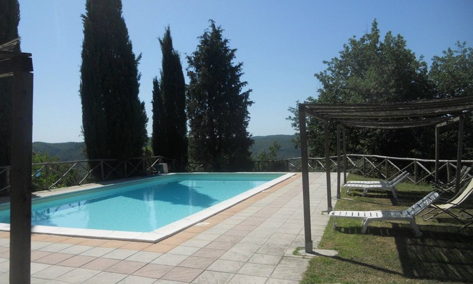 Castel Focognano Casa | Casa de campo con piscina panorámica gran finca en el corazón campiña toscana