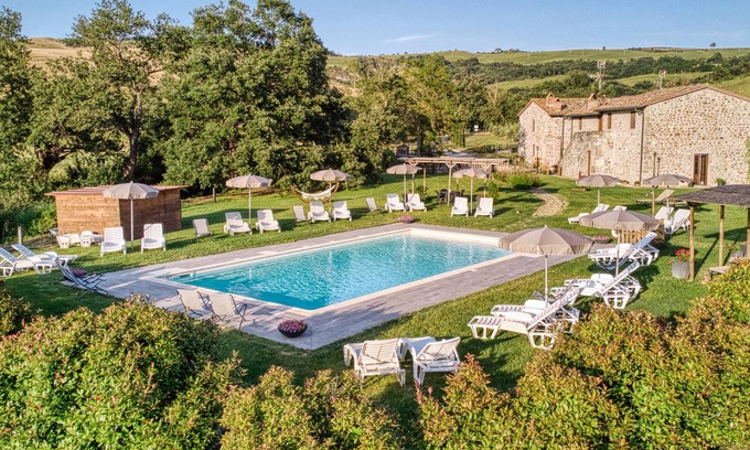 Castiglione d'Orcia Apartamento | Cortijo con piscina - apartamento la Spiga