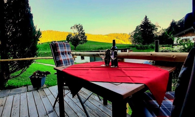 Ramsau bei Berchtesgaden Casa | Feldkasten Watzmannblick, 1-2 Personen, 47 qm, Wohnschlafzimmer, Terrasse, Bergblick, W-lan