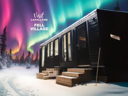 Lampivaara Casa | Fell Village 4 with a Mountain View, Fireplace, Sauna, Kitchen