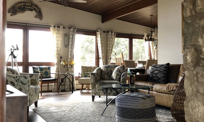 Howell Casa | Fenced in yard! Lovely Mid Century Feel with all Bedrooms facing the Water!