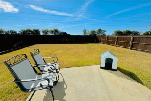 Crowley Casa | Fenced Yard Foosball Putting Green