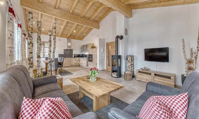 Freyung Apartamento | Casa de vacaciones con chimenea. Sauna y jacuzzi en la casa.