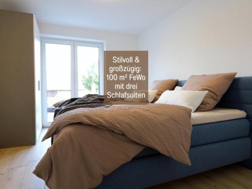 Hockelheim Apartamento | Ferienhaus Höckelheim - FeWo Blaue Lagune - neu, modern & geräumig - 100 qm - 3 Schlafzimmer - bis 6 Gäste, Babies reisen gratis - Garten, Grill & Terrasse - Fußbodenheizung - Smart-TV - Küche mit Backofen, Spülmaschine & Toaster - nahe Göttingen