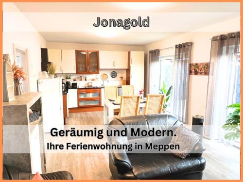 Apeldorn Apartamento | Ferienhaus "Jonagold" Meppen Ebenerdig Carport Terrasse Free WiFi 2 Schlafzimmer Küche Gäste-WC Wallbox