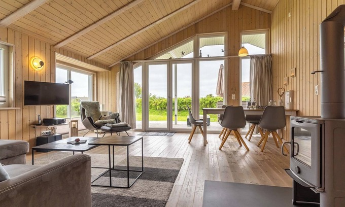 Wesselburenerkoog Casa | Ferienhaus mit Strandkorb, Kaminofen, Whirlpool und Sauna