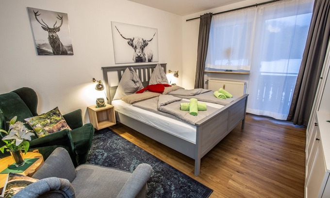Adlgastag Apartamento | Ferienwohnung 3 Rauschbergblick, 39qm, Balkon, Wlan